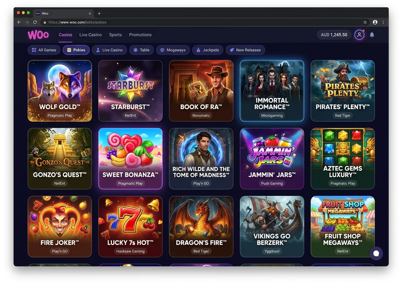 Game library at Woo – Woo